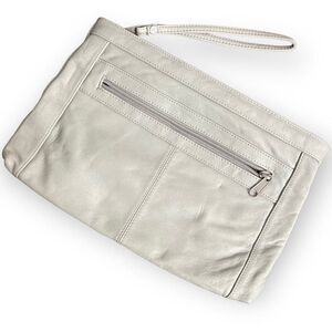 Brenalin By Jonott Small Gray Wristlet Clutch Purse Women Zipper Closure Vintage